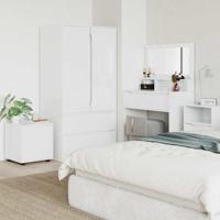 Badkamer Kast Hoogglans wit 40,5 x 40 x 44 cm Bewerkt hout