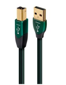 AudioQuest 1.5m Forest USB A-B USB-kabel 1,5 m USB 2.0 USB B Zwart