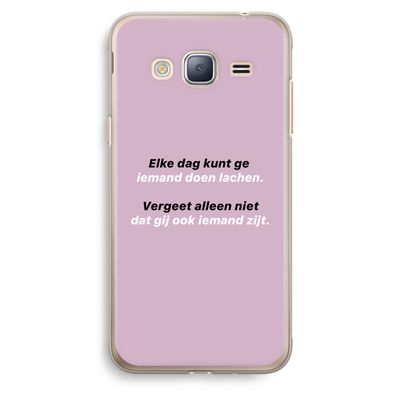 gij zijt ook iemand: Samsung Galaxy J3 (2016) Transparant Hoesje