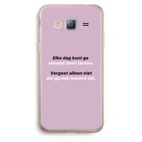 gij zijt ook iemand: Samsung Galaxy J3 (2016) Transparant Hoesje