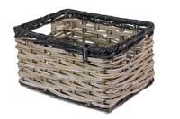 Fietsmand Basil Dijon L 36 x 49 x 27 cm - grijs zwart