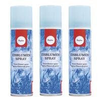 IJsbloemen sneeuwspray - 3x - busje 150 ml - raamspray - spuitbus - raamversiering - thumbnail