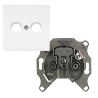 Jung cai eindcontactdoos EDC1000 met inzetplaat alpin wit LS 990 TVWW
