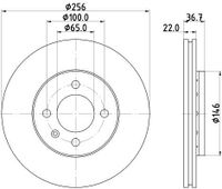 Remschijf 8DD355125391