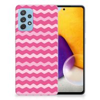 Samsung Galaxy A72 TPU bumper Waves Pink