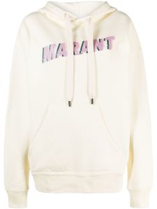 MARANT ÉTOILE hoodie en coton à logo imprimé - Tons neutres