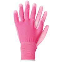 Werkhandschoenen licht polyester roze L - Talentools