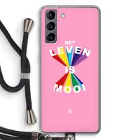 Het Leven Is Mooi: Samsung Galaxy S21 Transparant Hoesje met koord