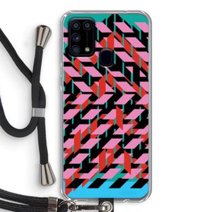 Skew Blush 2: Samsung Galaxy M31 Transparant Hoesje met koord