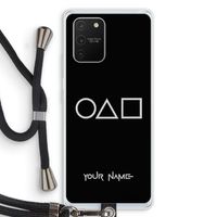 Squid Game: Samsung Galaxy S10 Lite Transparant Hoesje met koord