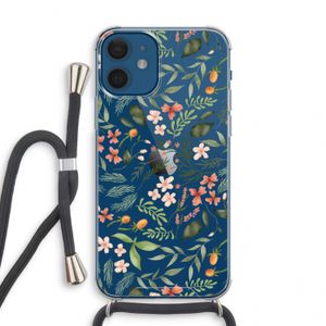Sweet little flowers: iPhone 12 mini Transparant Hoesje met koord