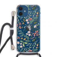 Sweet little flowers: iPhone 12 mini Transparant Hoesje met koord
