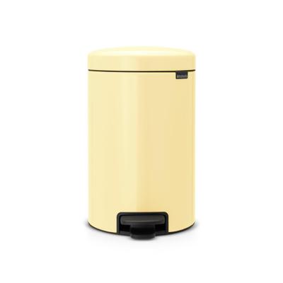 Brabantia NewIcon Pedaalemmer - 12 liter - kunststof binnenemmer - mellow yellow 233807