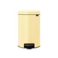 Brabantia NewIcon Pedaalemmer - 12 liter - kunststof binnenemmer - mellow yellow 233807