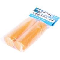 Velvet lakverfroller acryl - 2x stuks - 10 cm - Verf/schilderen benodigdheden - Schildermateriaal