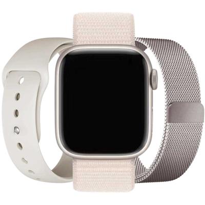 Apple Watch Voordeelbundel - Sterrenlicht - 44, 45, 46 & 49mm - ML Apple Watch Voordeelbundel - Sterrenlicht - 44, 45, 46 & 49mm - ML