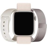 Apple Watch Voordeelbundel - Sterrenlicht - 44, 45, 46 & 49mm - SM