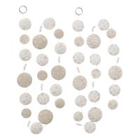 Boltze Home Capiz guirlande snowflake l180cm