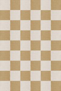 Layered - Vloerkleed Chess Wool Rug Harvest Yellow - 140x200 cm