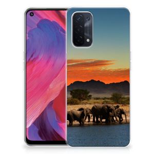 OPPO A74 5G | A54 5G TPU Hoesje Olifanten