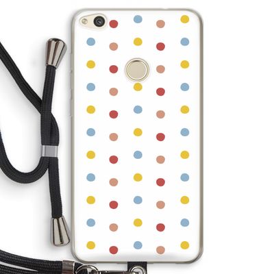 Bollen: Huawei Ascend P8 Lite (2017) Transparant Hoesje met koord