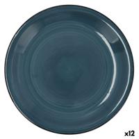 Eetbord Quid Zafiro Vita Blauw Keramisch Ø 27 cm (12 Stuks)