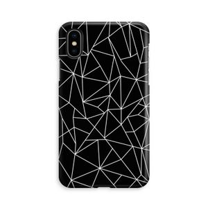 Geometrische lijnen wit: iPhone Xs Volledig Geprint Hoesje