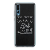 Risk loss: Huawei P20 Pro Transparant Hoesje