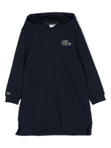 Lacoste Kids robe-hoodie à logo appliqué - Bleu