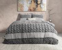 RoyalTextile - Elin Dekbedovertrek Flanel - Taupe - 240 x 220 RoyalTextile - Elin Dekbedovertrek Flanel - Taupe - 240 x 220