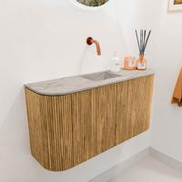 Toiletmeubel Mondiaz Joya Dlux | 83.2 cm | Meubelkleur Oak | Faye wastafel Glace Wasbak Midden | Zonder kraangat(en) Toiletmeubel Mondiaz Joya Dlux | 83.2 cm | Meubelkleur Oak | Faye wastafel Glace Wasbak Midden | Zonder kraangat(en)