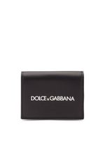 Dolce & Gabbana portefeuille pliant à logo imprimé - Noir