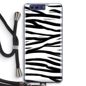 Zebra pattern: Honor 9 Transparant Hoesje met koord