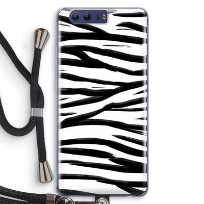 Zebra pattern: Honor 9 Transparant Hoesje met koord