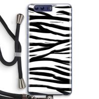 Zebra pattern: Honor 9 Transparant Hoesje met koord