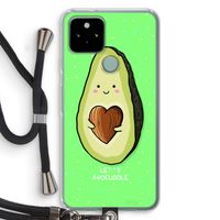 Avocuddle: Pixel 5 Transparant Hoesje met koord