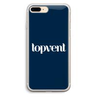 Topvent Navy: iPhone 7 Plus Transparant Hoesje