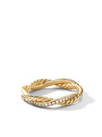 David Yurman bague Petite Infinity en or jaune 18ct sertie de diamants - thumbnail