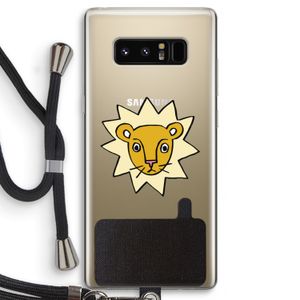 Kleine leeuw: Samsung Galaxy Note 8 Transparant Hoesje met koord