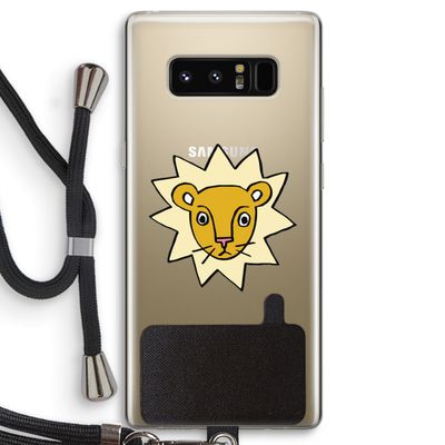 Kleine leeuw: Samsung Galaxy Note 8 Transparant Hoesje met koord