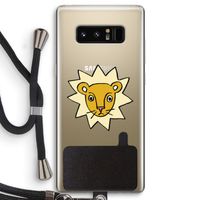 Kleine leeuw: Samsung Galaxy Note 8 Transparant Hoesje met koord