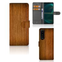 Sony Xperia 5III | Book Style Case | Donker Hout