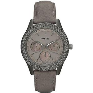 Horlogeband Fossil ES3127 Leder Grijs 18mm