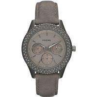 Horlogeband Fossil ES3127 Leder Grijs 18mm