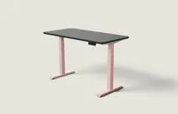 Desktronic HomeOne bureau Zachtroze / Zwart / 140x70 cm