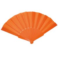 Handwaaier/Spaanse waaier oranje polyester   -