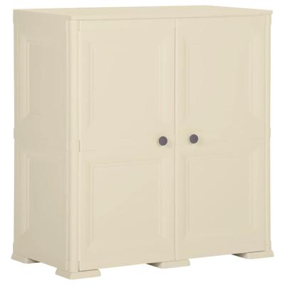 Opbergkast hout-look 79x43x85,5 cm kunststof angorawit