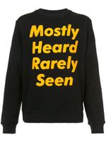 Mostly Heard Rarely Seen sweat à imprimé logo - Noir - thumbnail