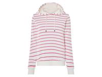 esmara Dames hoodie (Rood/wit, L (44/46))