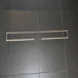 Wiesbaden Tegelrooster RVS Voor Douchegoot 100x7 cm